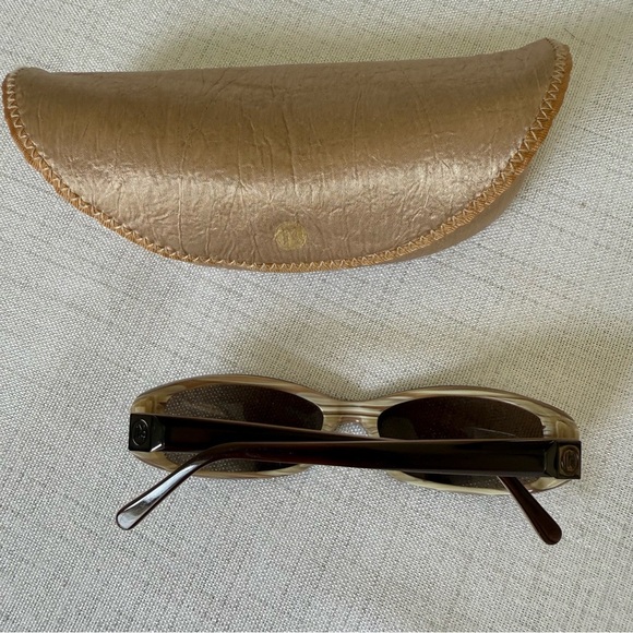 Jessica McClintock Sunglasses Frame JMC528 Women's Brown Marble Sunglasses - Picture 2 of 8